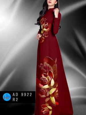 Vải Áo Dài Hoa In 3D AD 9922 26